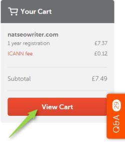 namecheap cart