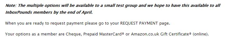 inbox pounds payment options