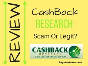 is cashback research a scam