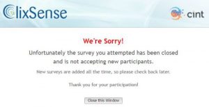 clixsense survey
