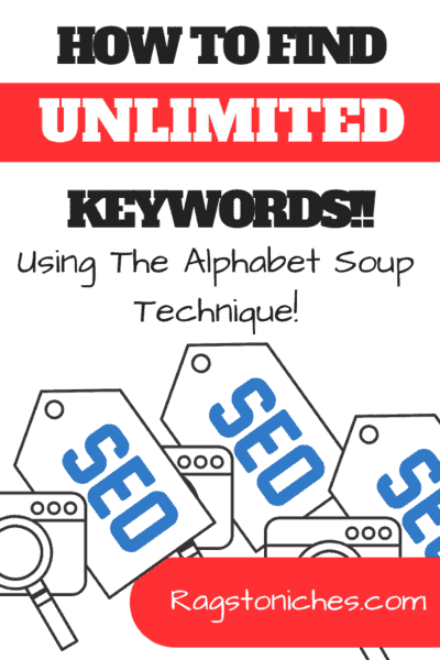 how to find great keywords using the alphabet soup technique