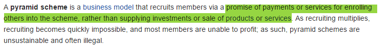 pyramid scheme wiki