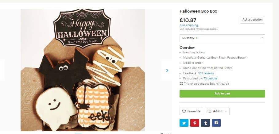 etsy halloween biscuits