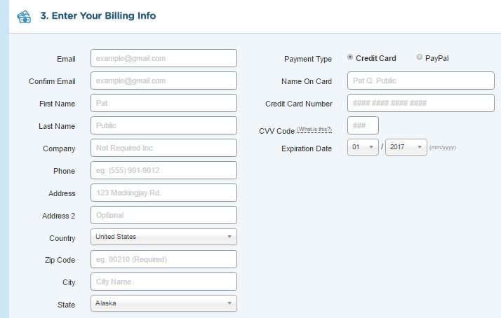 host gator billing info