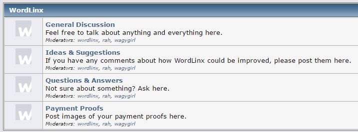 wordlinx forum
