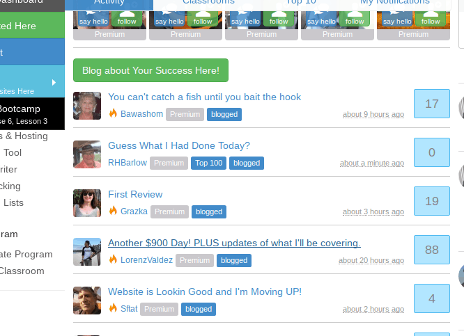 Wealthy affiliate community