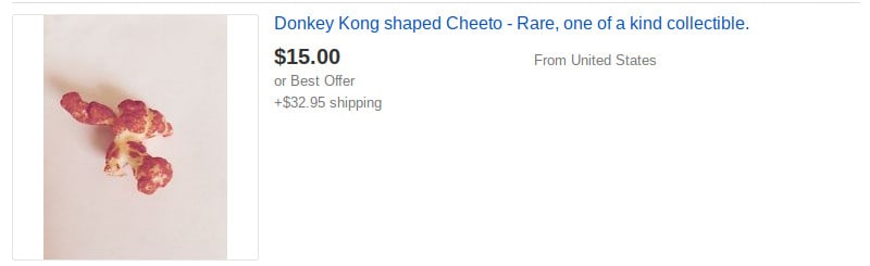 donkey kong cheeto ebay