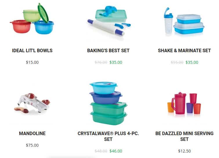 tupperware products and cost