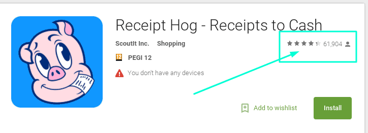 receipt hog google play