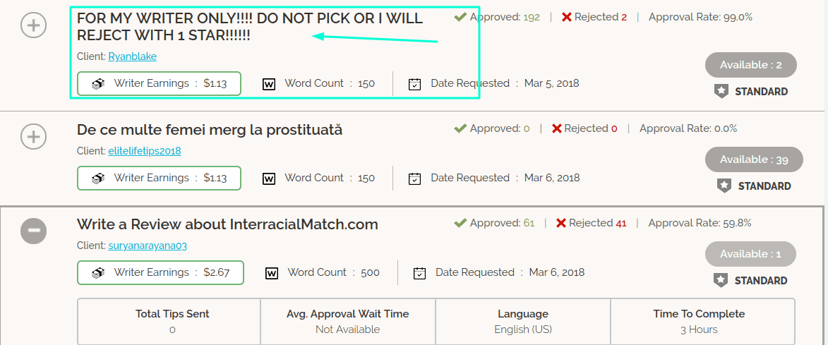 iwriter standard