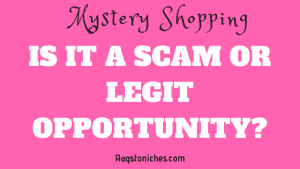 is mystery shopping a scam or legit