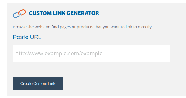 create custom link shareasale