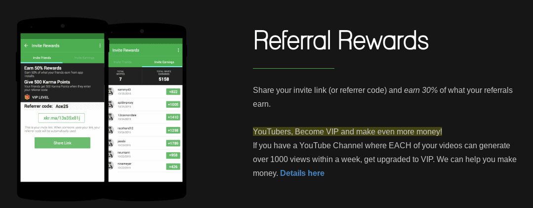appkarma referral rewards