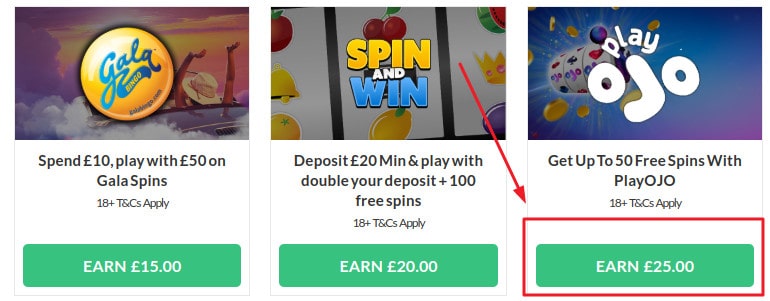 ohmygosh gambling offer