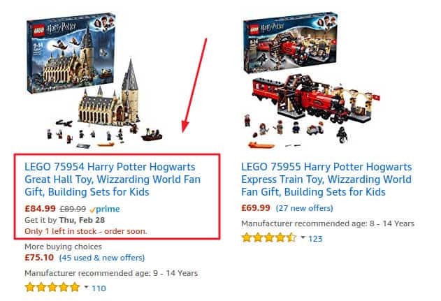 lego harry potter amazon