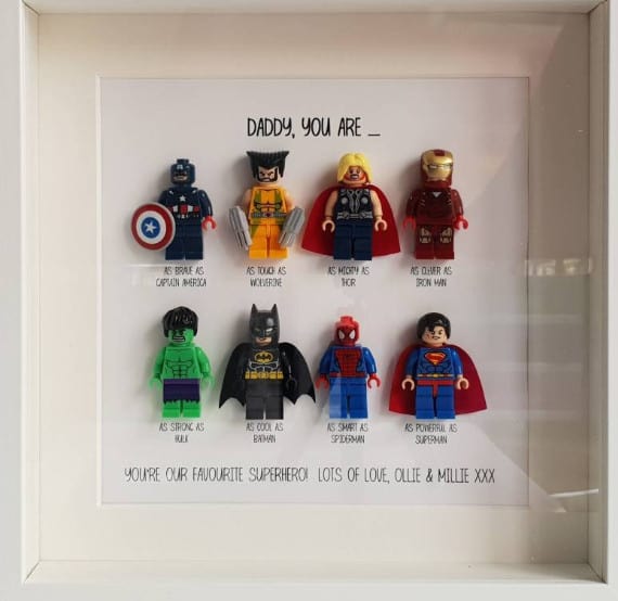 superhero lego frame