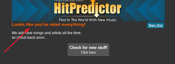 HitPedictor No Music Available