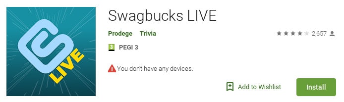 Swagbucks live google play