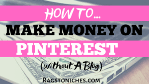 make money on pinterest without a blog