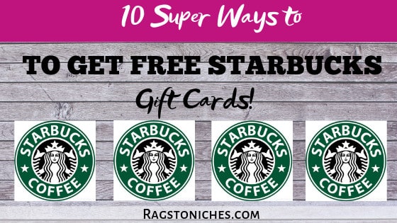 ways to get free starbucks gift cards