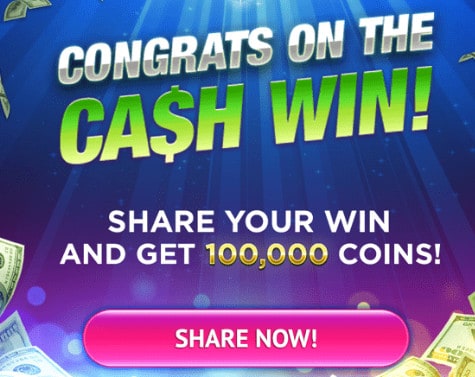 Cash win on Spintowin
