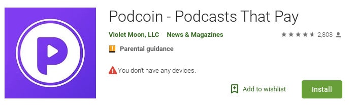 Podcoin review Google Play