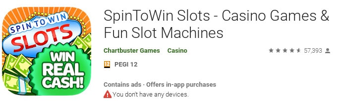 spintowin app google play reviews