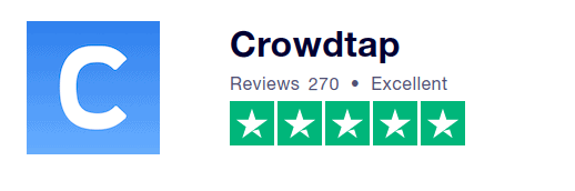 Trustpilot Crowdtap review 5.0 stars