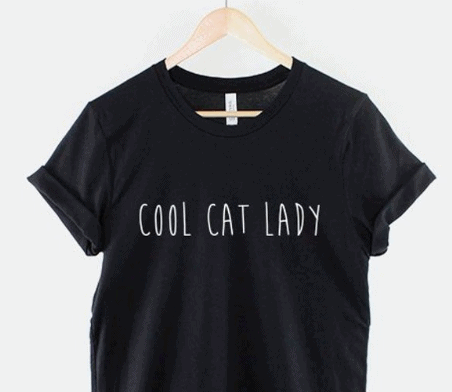 Cool Cat Lady Tshirt