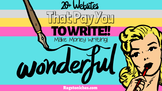 20 websites that pay you to write, make money writing.