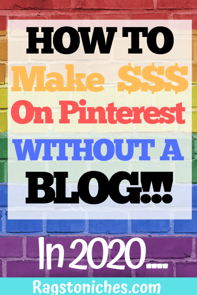 Want to do Affiliate marketing on Pinterest, without a blog? If you're looking for ways to make money online, make extra cash, or find a side hustle - this post shows you how to make money on Pinterest without a blog, step by step. #makemoneyonline #pinterest #affiliatemarketing #extracash #legitworkfromhome #sidehustle #makemoney