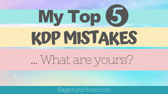 My top 5 kdp mistakes creating low content books on kindle direct publishing.