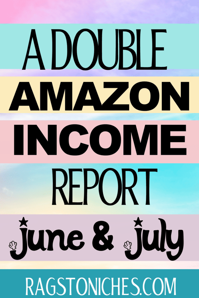 KDP income report June & July 2023
